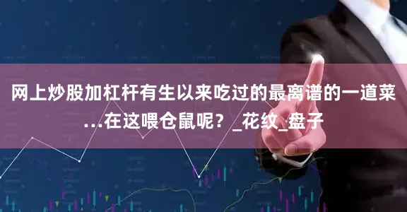 网上炒股加杠杆有生以来吃过的最离谱的一道菜…在这喂仓鼠呢？_花纹_盘子