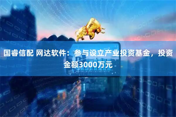 国睿信配 网达软件：参与设立产业投资基金，投资金额3000万元